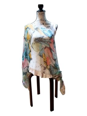 #1174 Watercolor Sheer Blouse -